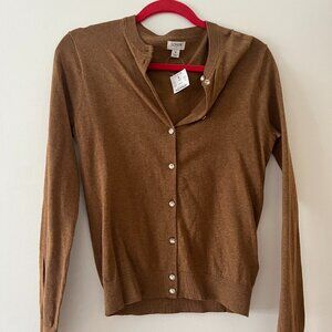 J.Crew Caridgan Sweater (BRAND NEW) - Size S - Color Camel